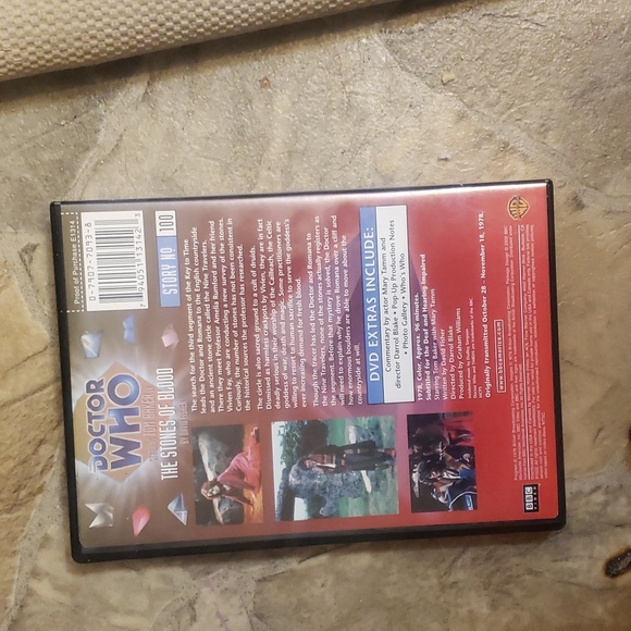 Doctor Who "The Stones Of Blood" Tom Baker (DVD 2002) - Picture 2 of 4